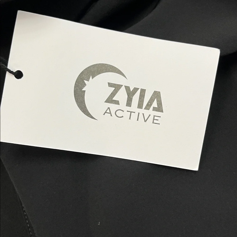 ZYIA work flow pants. Gaucho style. Nylon & spandex. Elastic waist. NWT. Size M - Picture 8 of 8